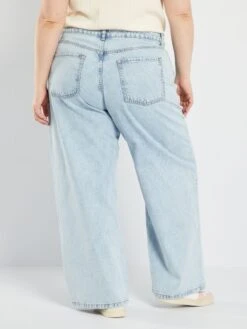 Vaquero Wide Leg - 5 Bolsillos - Azul -TrendyModa Ventas vaquero wide leg 5 bolsillos azul apd10 1 frb3