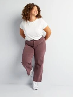 Vaquero Wide Leg Ancho - CIRUELA MIRTA