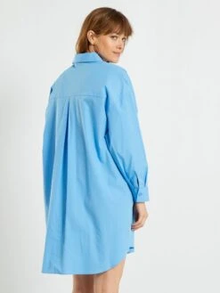 Vestido Camisero - Azul -TrendyModa Ventas vestido camisero azul ann24 1 frb4