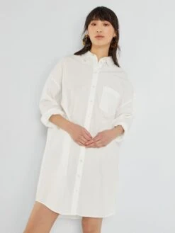 Vestido Camisero - Blanco