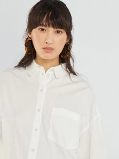 Vestido Camisero - Blanco -TrendyModa Ventas vestido camisero blanco ann24 3 frb3