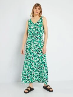 Primera página -TrendyModa Ventas vestido camisero con cinturon anudable jdy verde ail72 3 frb2