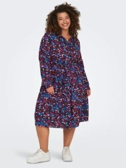 Vestido Camisero Corto 'Only Carmakoma' - NEGRO 1 -TrendyModa Ventas vestido camisero corto only carmakoma negro 1 aud29 1 frb4