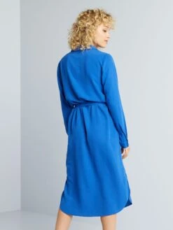 Vestido Camisero 'JDY' - Azul -TrendyModa Ventas vestido camisero jdy azul amv56 1 frb4