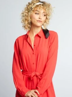 Vestido Camisero 'JDY' - ROSA -TrendyModa Ventas vestido camisero jdy rosa amv56 2 frb5