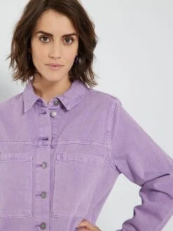 Vestido Camisero Vaquero - Morado 10 Vestido Camisero Vaquero - Morado -TrendyModa Ventas vestido camisero vaquero morado zn779 2 frb4