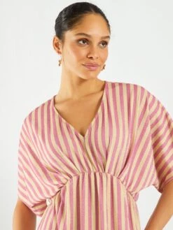 Vestido Corto Con Brillos - ROSA 11 Vestido Corto Con Brillos - ROSA -TrendyModa Ventas vestido corto con brillos rosa zq784 1 frb5