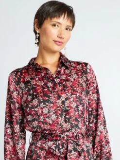 Vestido Corto Con Cinturón - Rojo -TrendyModa Ventas vestido corto con cinturon rojo aji85 1 frb4