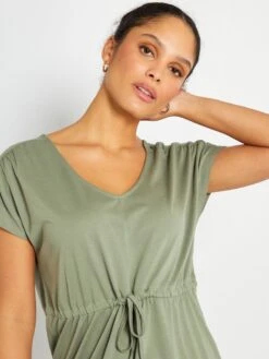 Vestido Corto Con Cordón Ajustable 'JDY' - KAKI 9 Vestido Corto Con Cordón Ajustable 'JDY' - KAKI -TrendyModa Ventas vestido corto con cordon ajustable jdy kaki abv67 2 frb4