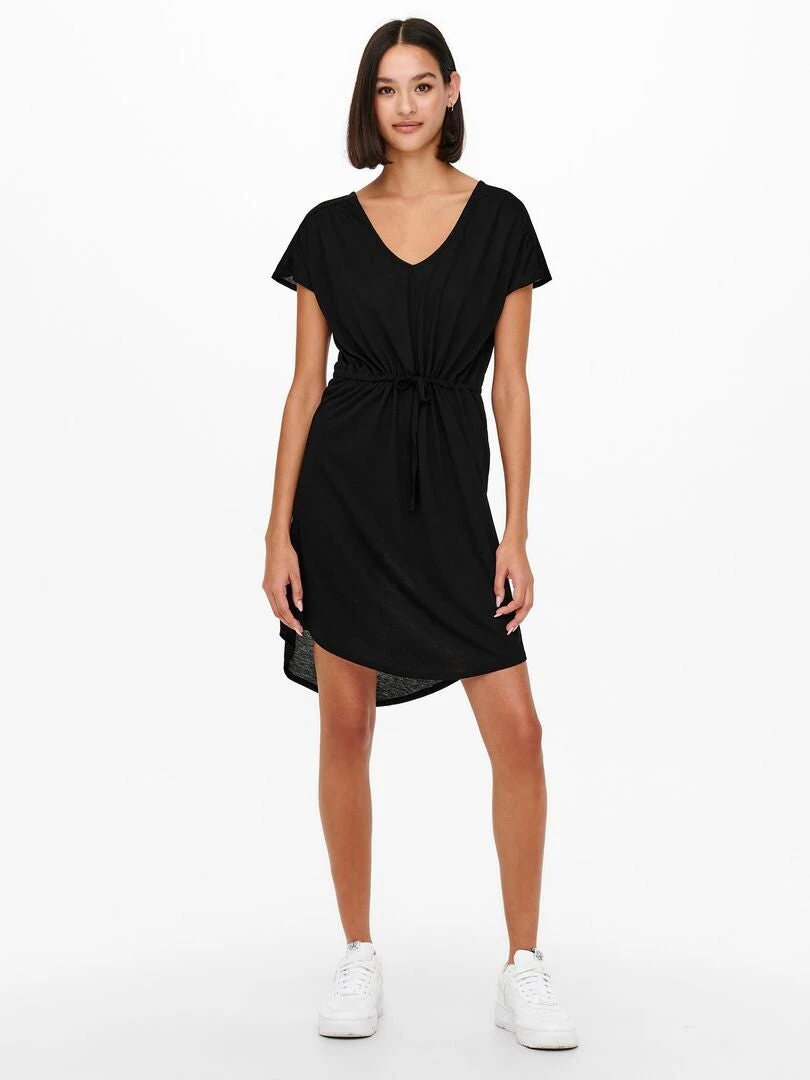 Vestido Corto Con Cordón Ajustable 'JDY' - Negro 3 Vestido Corto Con Cordón Ajustable 'JDY' - Negro