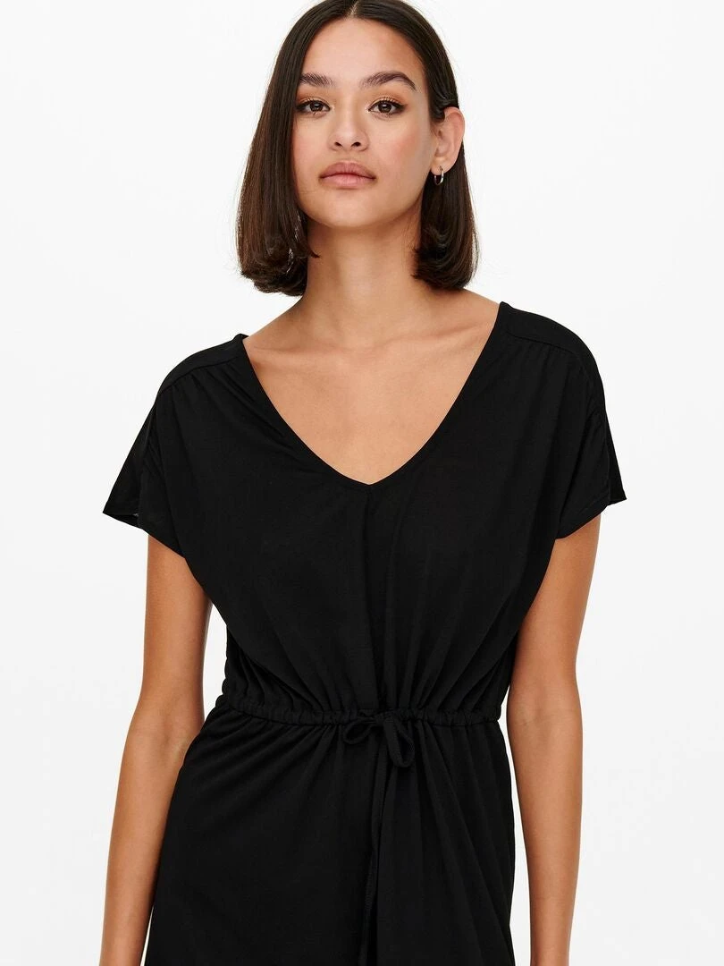 Vestido Corto Con Cordón Ajustable 'JDY' - Negro 4 Vestido Corto Con Cordón Ajustable 'JDY' - Negro - Imagen 2