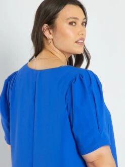 Vestido Corto Con Escote De Pico - BLUEASITIS 9 Vestido Corto Con Escote De Pico - BLUEASITIS -TrendyModa Ventas vestido corto con escote de pico blueasitis atn27 1 frb4