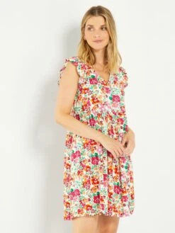 Vestido Corto De Flores 'JDY' - ROSA -TrendyModa Ventas vestido corto de flores jdy rosa ail70 1 frb3