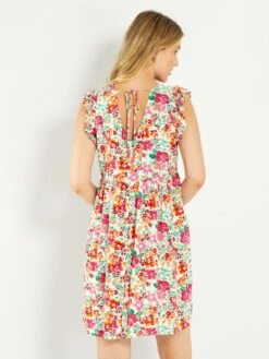 Vestido Corto De Flores 'JDY' - ROSA -TrendyModa Ventas vestido corto de flores jdy rosa ail70 1 frb4