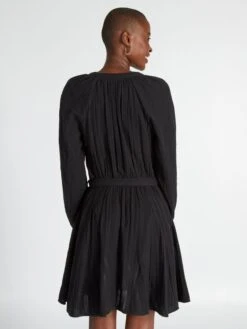 Vestido Corto De Gasa De Algodón - Negro 11 Vestido Corto De Gasa De Algodón - Negro -TrendyModa Ventas vestido corto de gasa de algodon negro axz58 1 frb4