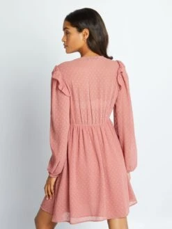 Vestido Corto De Plumeti - ROSA 12 Vestido Corto De Plumeti - ROSA -TrendyModa Ventas vestido corto de plumeti rosa aoa57 5 frb5