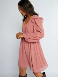 Vestido Corto De Plumeti - ROSA 13 Vestido Corto De Plumeti - ROSA -TrendyModa Ventas vestido corto de plumeti rosa aoa57 5 frb6