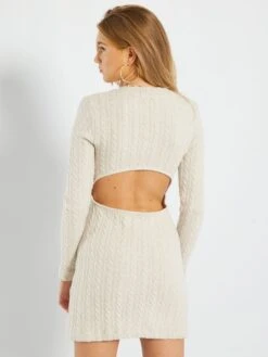 Vestido Corto De Punto De Fantasía X IAM.MOANA - BEIGE 13 Vestido Corto De Punto De Fantasía X IAM.MOANA - BEIGE -TrendyModa Ventas vestido corto de punto de fantasia x iammoana beige zo338 1 frb6