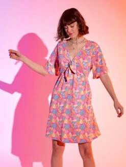 Vestido Corto De Punto Gofrado - PURPURA -TrendyModa Ventas vestido corto de punto gofrado purpura zs937 2 frb7