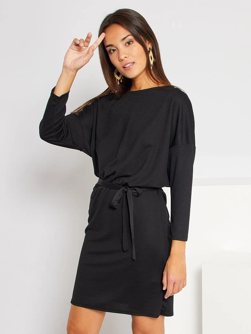 Vestido Corto Entallado - Negro 3 Vestido Corto Entallado - Negro