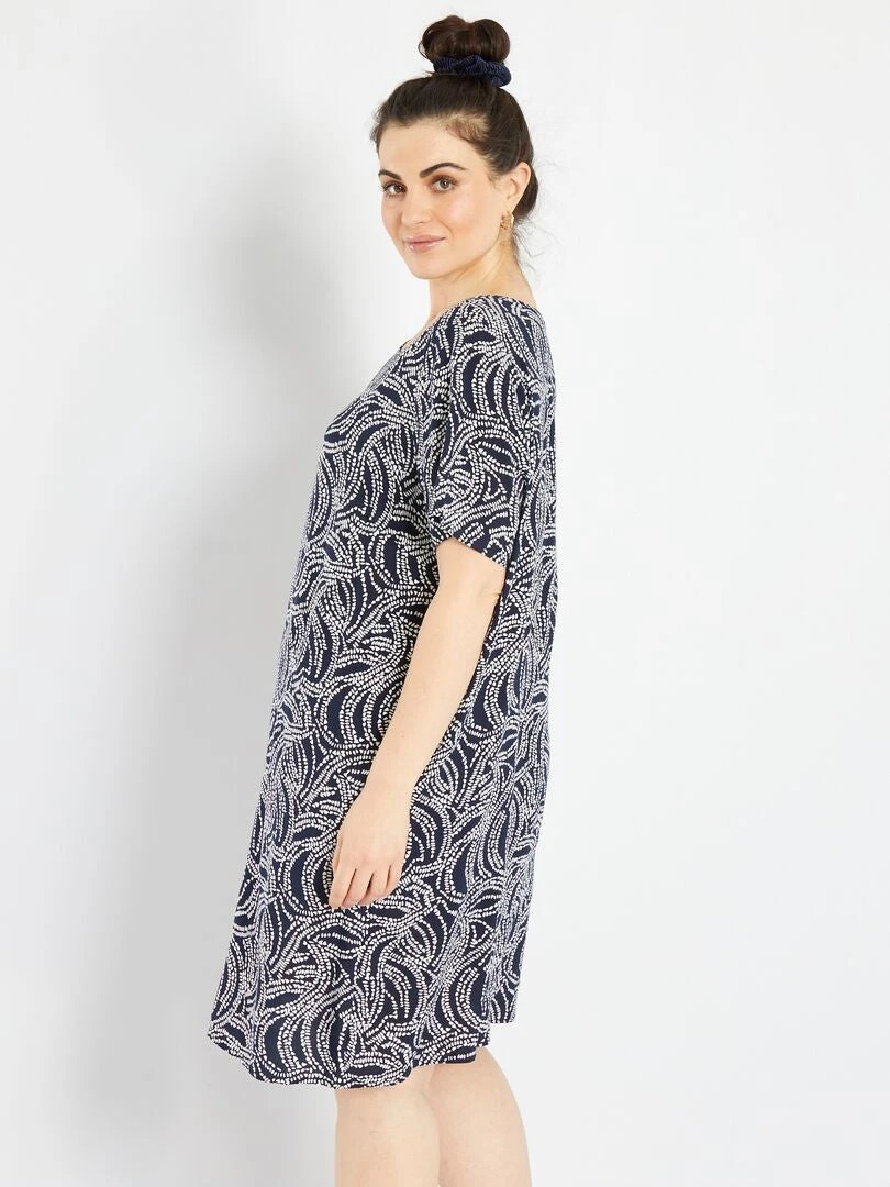 Vestido Corto Estampado Fantasía 'Only' - AZUL 5 Vestido Corto Estampado Fantasía 'Only' - AZUL - Imagen 3