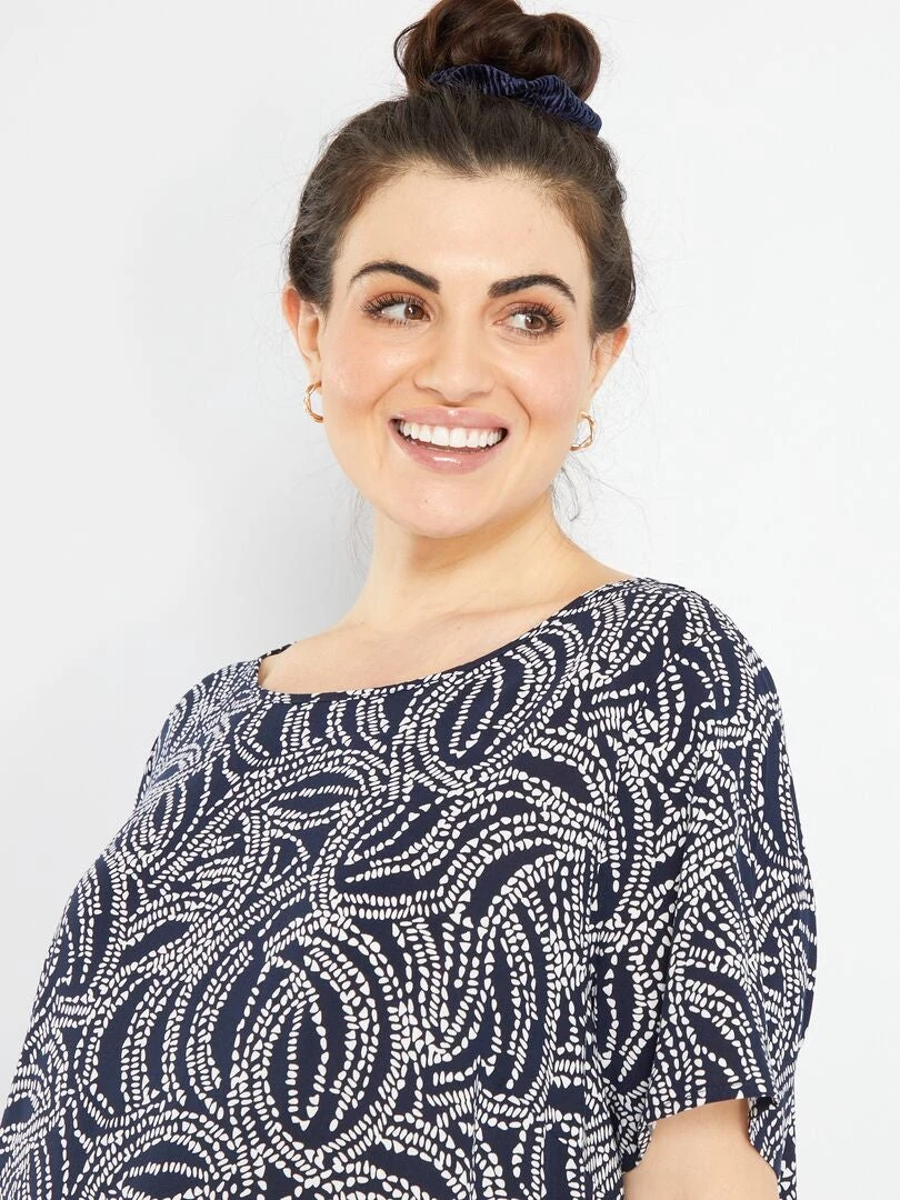 Vestido Corto Estampado Fantasía 'Only' - AZUL 6 Vestido Corto Estampado Fantasía 'Only' - AZUL - Imagen 4