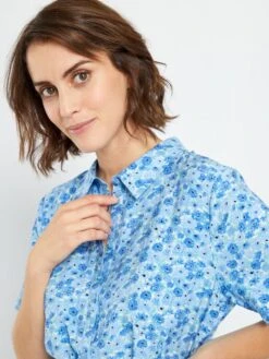 Vestido Corto Estampado 'JDY' - AZUL -TrendyModa Ventas vestido corto estampado jdy azul abv59 1 frb3