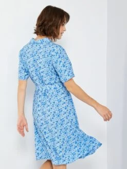 Vestido Corto Estampado 'JDY' - AZUL -TrendyModa Ventas vestido corto estampado jdy azul abv59 1 frb4