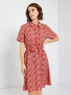 Vestido Corto Estampado 'JDY' - ROJO 11 Vestido Corto Estampado 'JDY' - ROJO -TrendyModa Ventas vestido corto estampado jdy rojo abv59 2 frb5