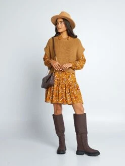 Vestido Corto Evasé - BAZISPICE -TrendyModa Ventas vestido corto evase bazispice adz82 2 frb4