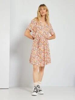 Vestido Corto 'Jacqueline De Yong' - ROJO -TrendyModa Ventas vestido corto jacqueline de yong rojo zb074 1 frb3