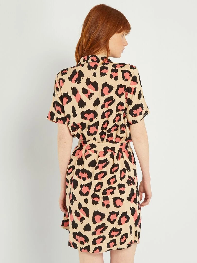 Vestido Corto 'Jacqueline De Yong' - ROSA/BEIGE 5 Vestido Corto 'Jacqueline De Yong' - ROSA/BEIGE - Imagen 3