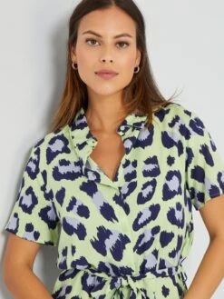 Vestido Corto 'Jacqueline De Yong' - VERDE/AZUL -TrendyModa Ventas vestido corto jacqueline de yong verdeazul zb074 6 frb5