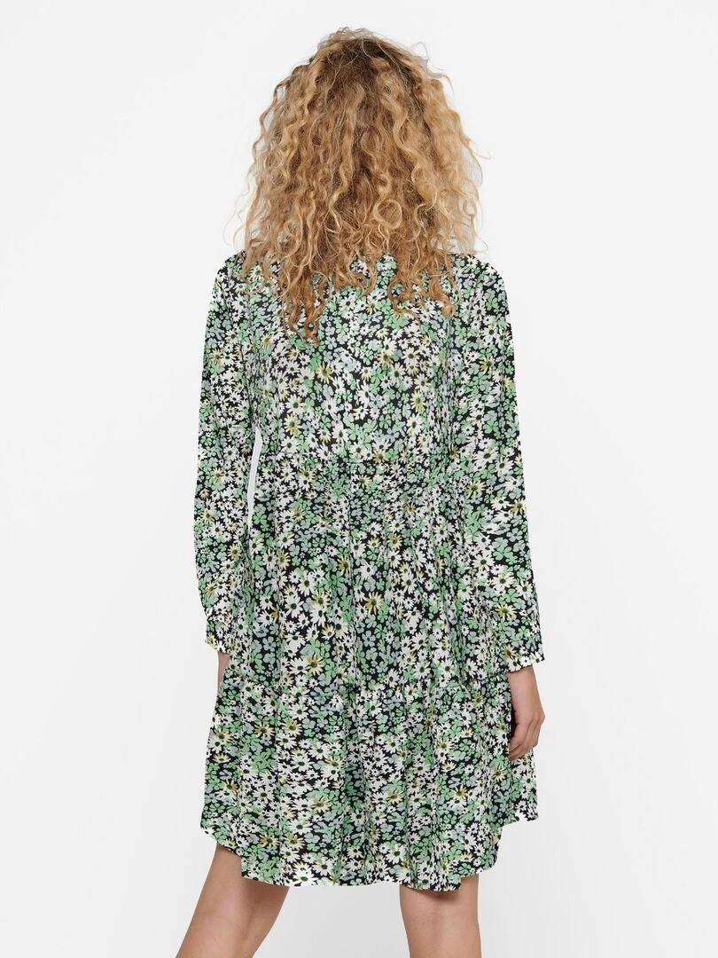 Vestido Corto 'JDY' Estampado - VERDE 4 Vestido Corto 'JDY' Estampado - VERDE - Imagen 2