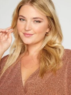 Vestido Cruzado De Punto - COBRE 1 -TrendyModa Ventas vestido cruzado de punto cobre 1 asv90 1 frb3