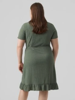 Vestido Cruzado 'Véro Moda Curve' - VERDE -TrendyModa Ventas vestido cruzado vero moda curve verde amd77 2 frb4