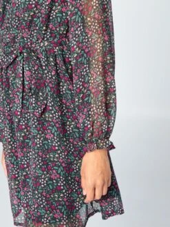 Vestido De Gasa Corto Evasé 'JDY' - FLOR DE COLZA -TrendyModa Ventas vestido de gasa corto evase jdy flor de colza atv59 2 frb4