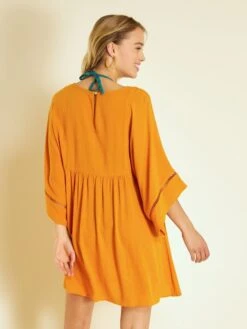 Vestido De Playa - AMARILLO -TrendyModa Ventas vestido de playa amarillo zr984 2 frb3