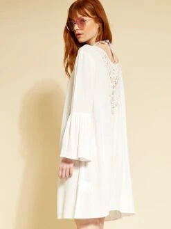 Vestido De Playa De Macramé - Blanco 10 Vestido De Playa De Macramé - Blanco -TrendyModa Ventas vestido de playa de macrame blanco zs089 1 frb3