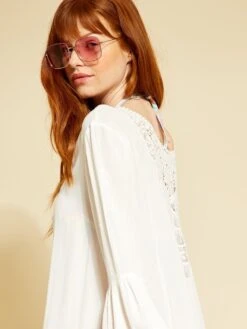 Vestido De Playa De Macramé - Blanco 13 Vestido De Playa De Macramé - Blanco -TrendyModa Ventas vestido de playa de macrame blanco zs089 1 frb6