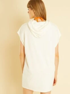 Vestido De Playa De Rizo - Blanco 10 Vestido De Playa De Rizo - Blanco -TrendyModa Ventas vestido de playa de rizo blanco zs134 1 frb3