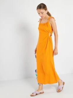 Vestido De Punto Gofrado - ORANG VERM