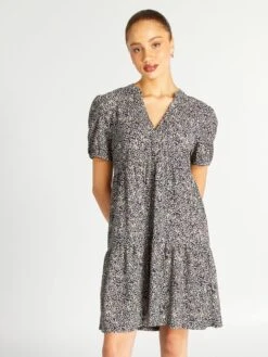 Vestido Estampado - AZUL -TrendyModa Ventas vestido estampado azul amv51 1 frb3