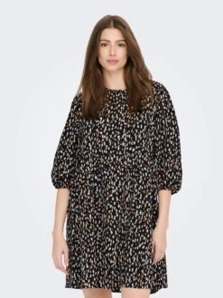 Vestido Estampado Corto 'JDY' - NEGRO