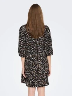 Vestido Estampado Corto 'JDY' - NEGRO -TrendyModa Ventas vestido estampado corto jdy negro zq410 2 frb3