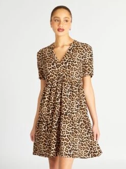 Vestido Estampado - Leopardo