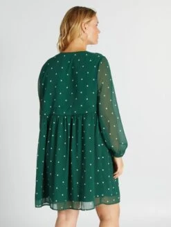 Vestido Evasé Con Estampado - GREENDOTB8 7 Vestido Evasé Con Estampado - GREENDOTB8 -TrendyModa Ventas vestido evase con estampado greendotb8 ajj02 2 frb3