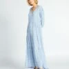 Vestido Largo De Punto De Crepé - AZUL 1 Vestido Largo De Punto De Crepé - AZUL -TrendyModa Ventas vestido largo de punto de crepe azul adz73 2 frb1