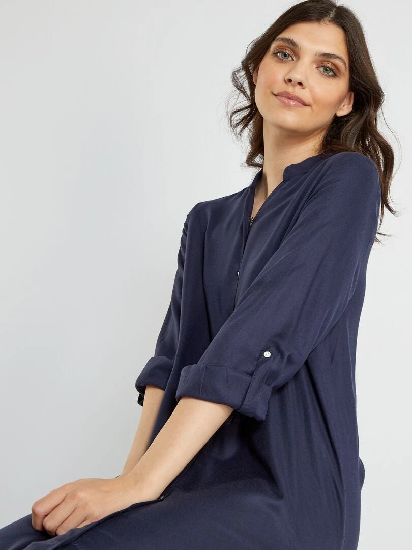 Vestido Largo Vaporoso - AZUL 5 Vestido Largo Vaporoso - AZUL - Imagen 3