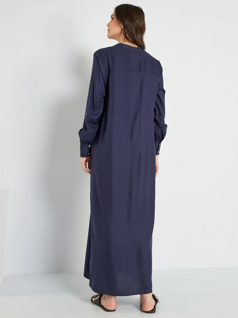 Vestido Largo Vaporoso - AZUL 6 Vestido Largo Vaporoso - AZUL - Imagen 4